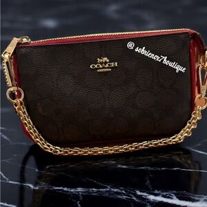 Coach Nolita 19 Bag in Brown and Red